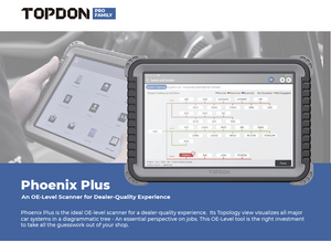 Topdon Phoenix Plus OBD2 Bidirectional Diagnostic Scanner Tool and (Key Coding)