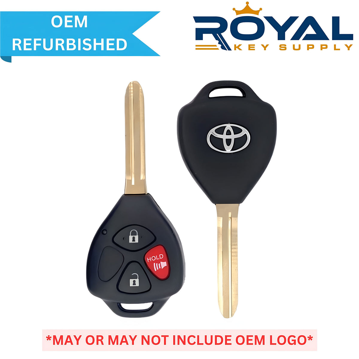 Toyota Refurbished 2010-2020 4-Runner Remote Head Key 3B FCCID: HYQ12BDC PN# 89070-0R050 - Royal Key Supply