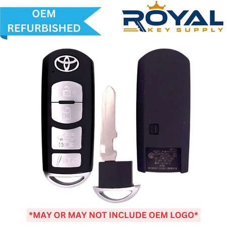 Toyota Refurbished 2017-2019 Yaris iA Smart Key 4B Trunk FCCID: WAZSKE13D01 PN# 89904-WB001 - Royal Key Supply