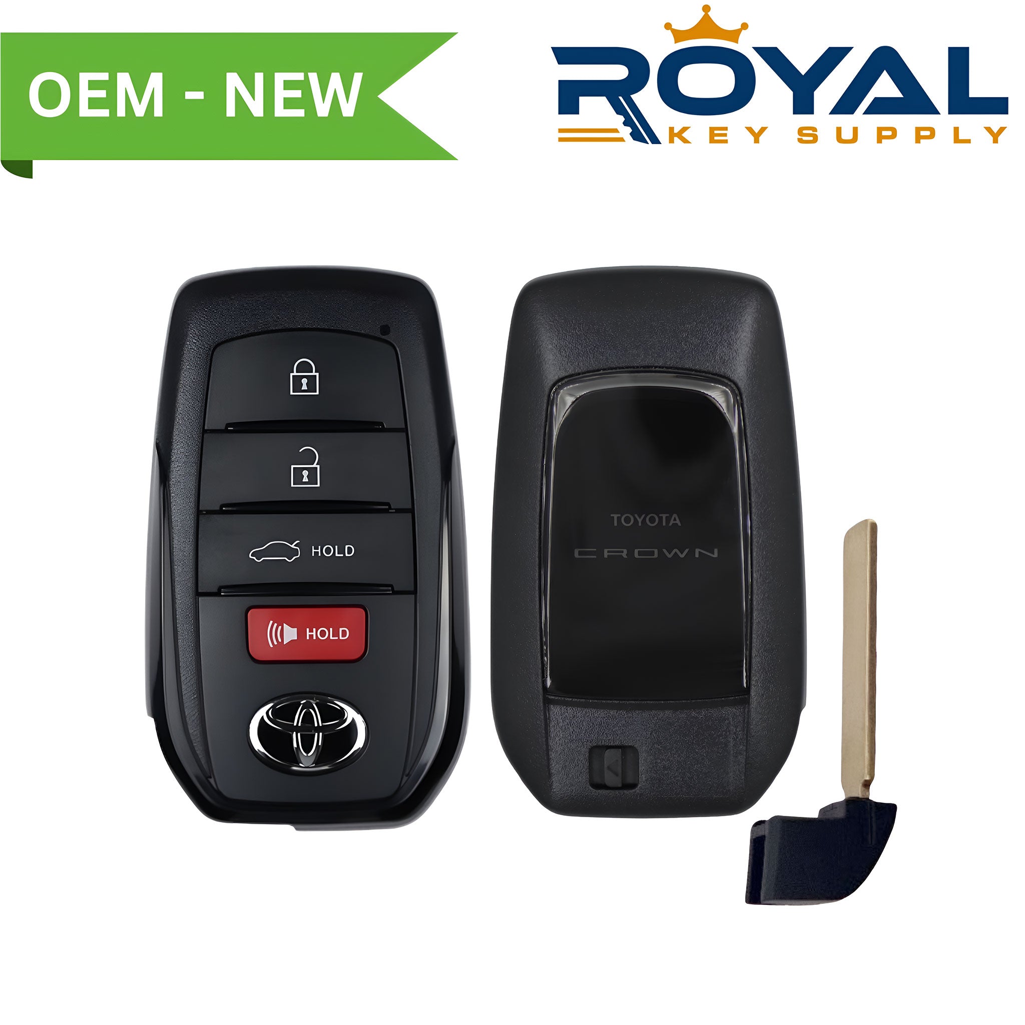 Toyota New OEM Crown Smart Key 4B Trunk FCCID: HYQ14FBX PN# 8990H-30190 - Royal Key Supply