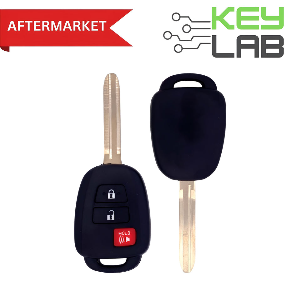 Toyota Aftermarket 2013-2021 RAV4 Remote Head Key 3B FCCID: GQ4-52T PN# 89070-0C050, 89070-0R130, 89070-0R120, 89071-0R040 - Royal Key Supply