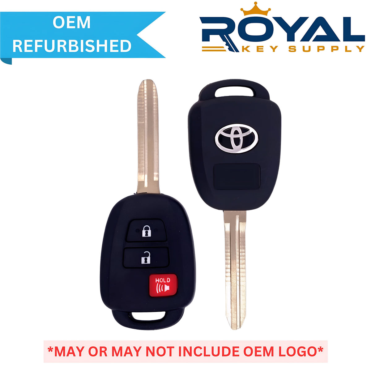 Toyota Refurbished 2013-2020 RAV4 Remote Head Key 3B FCCID: GQ4-52T PN# 89070-0C050 - Royal Key Supply