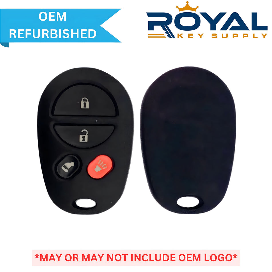 Toyota Refurbished 2004-2013 Sienna Keyless Entry Remote 4B Side Door FCCID: GQ43VT20T PN# 89742-08100, 89742-AE020 - Royal Key Supply