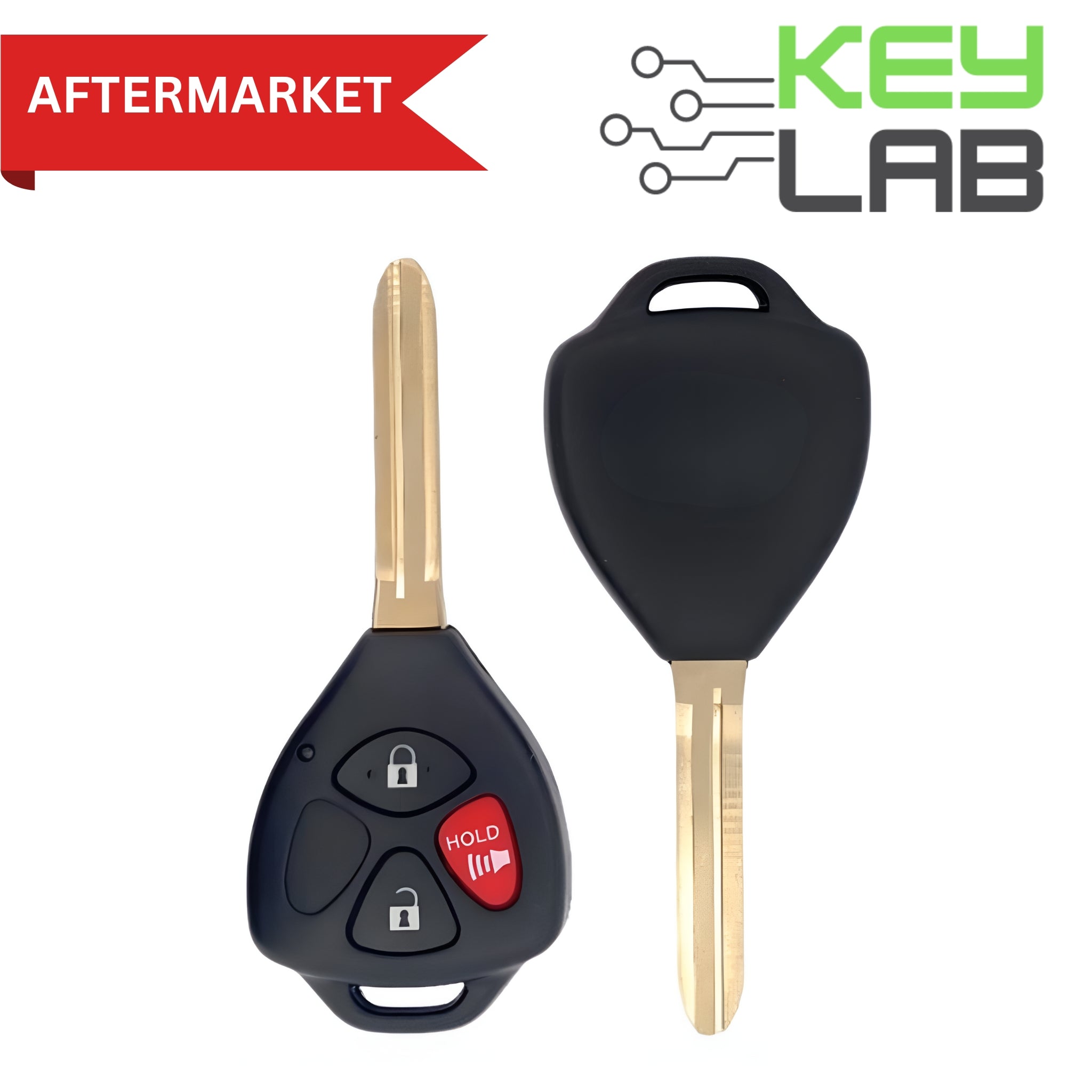 Toyota Aftermarket 2006-2013 RAV4, XB, Yaris Remote Head Key 3B FCCID: HYQ12BBY/BDC PN# 89070-42660 - Royal Key Supply