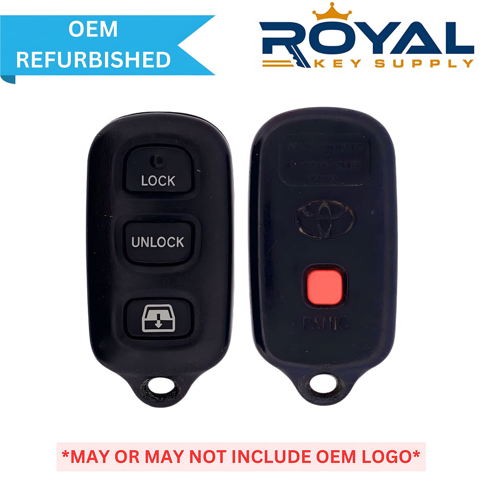 Toyota Refurbished 1999-2009 Sequoia Keyless Entry Remote 4B Hatch Glass FCCID: HYQ12BBX PN# 89742-35050,  89742-0C040, 89742-0C030 - Royal Key Supply