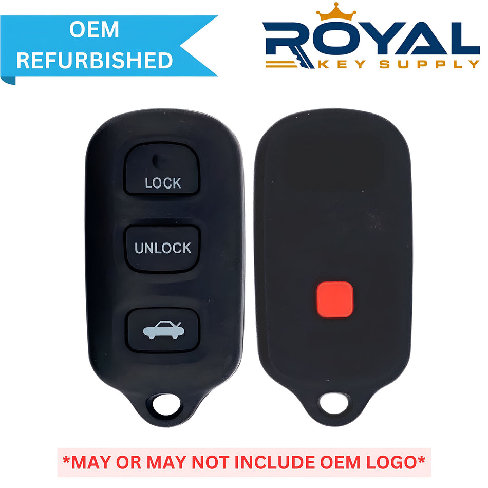 Toyota Refurbished 1998-2004 Avalon Keyless Entry Remote 4B Trunk FCCID: HYQ12BAN PN# 89742-AC050 - Royal Key Supply