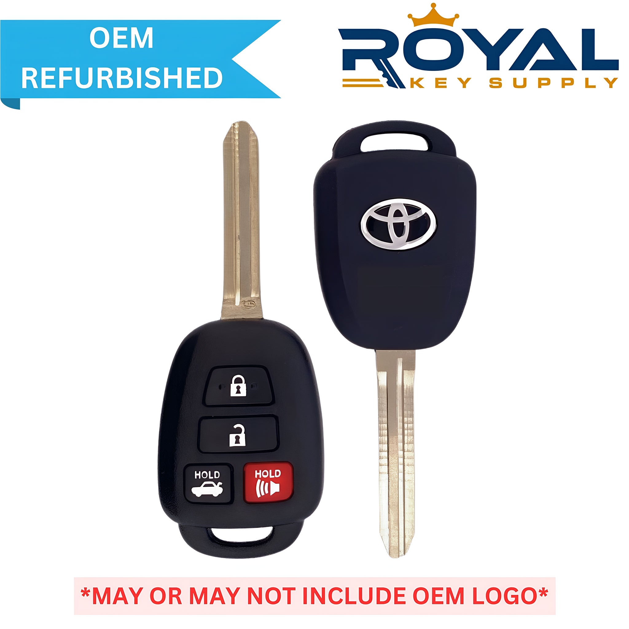 Toyota Refurbished 2012-2014 Camry Remote Head Key 4B Trunk FCCID: HYQ12BDM PN# 89070-06420 - Royal Key Supply