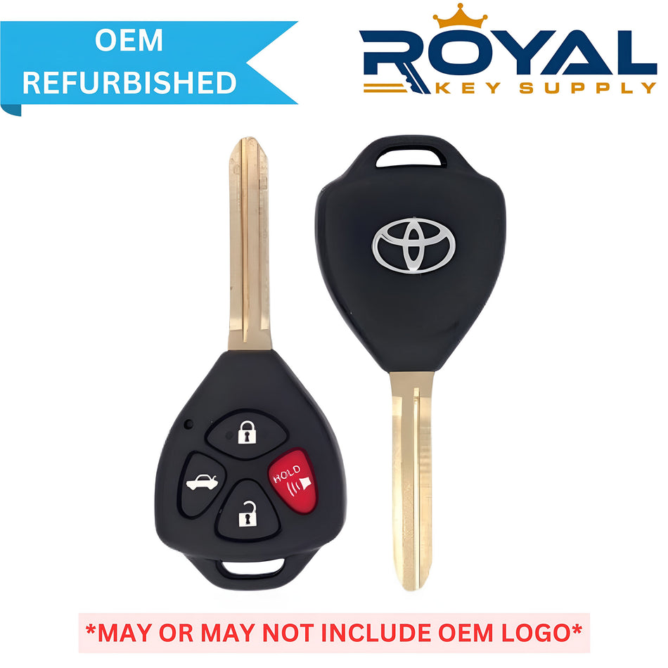 Toyota Refurbished 2010-2013 Corolla Remote Head Key 4B Trunk FCCID: GQ4-29T PN# 89070-02620 - Royal Key Supply
