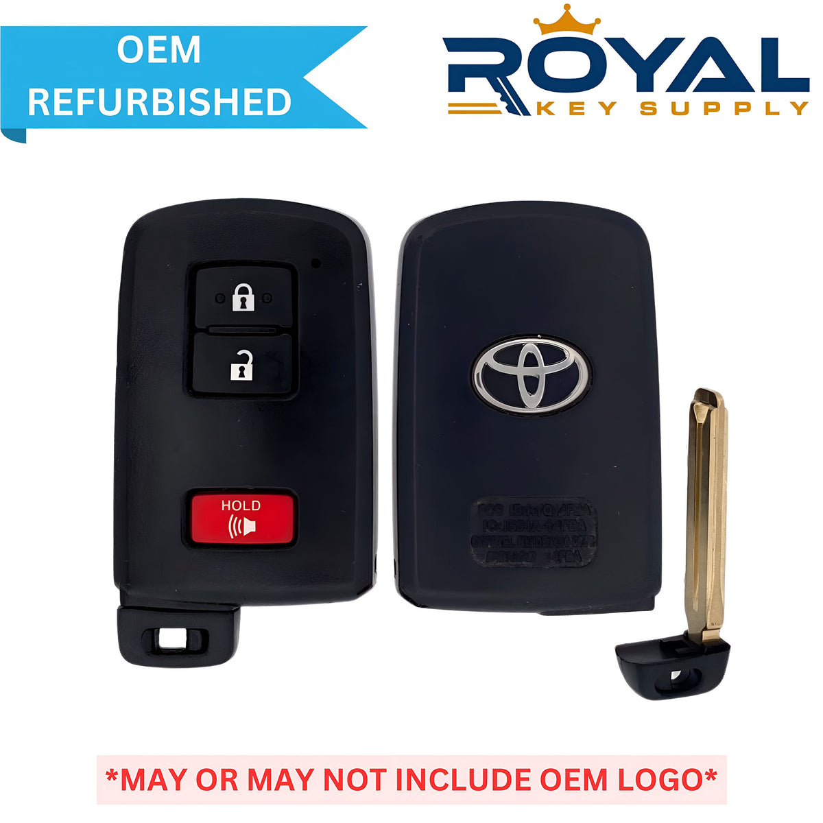 Toyota Refurbished 2012-2019 RAV4 Smart Key 3B FCCID: HYQ14FBA PN# 89904-52290, 89904-47520 - Royal Key Supply