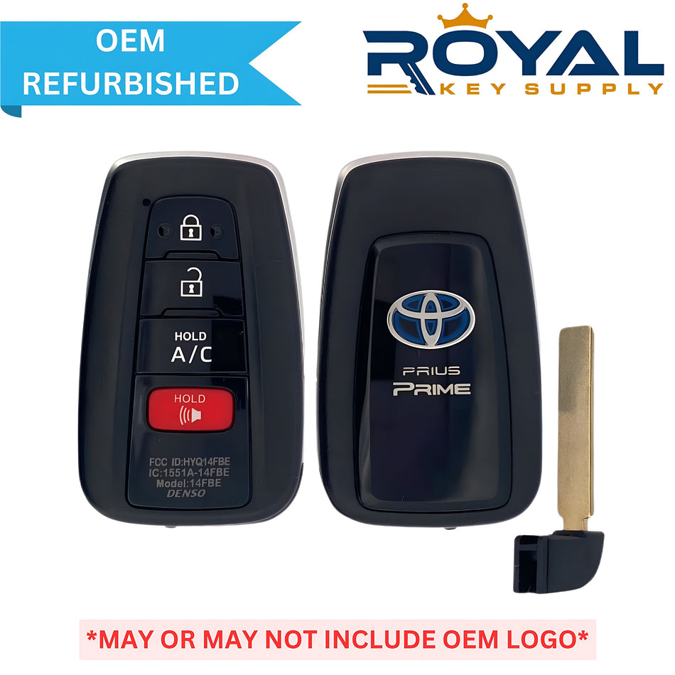 Toyota Refurbished 2017-2021 Prius Prime Smart Key 4B A/C FCCID: HYQ14FBE-0410 PN# 89904-47460 - Royal Key Supply