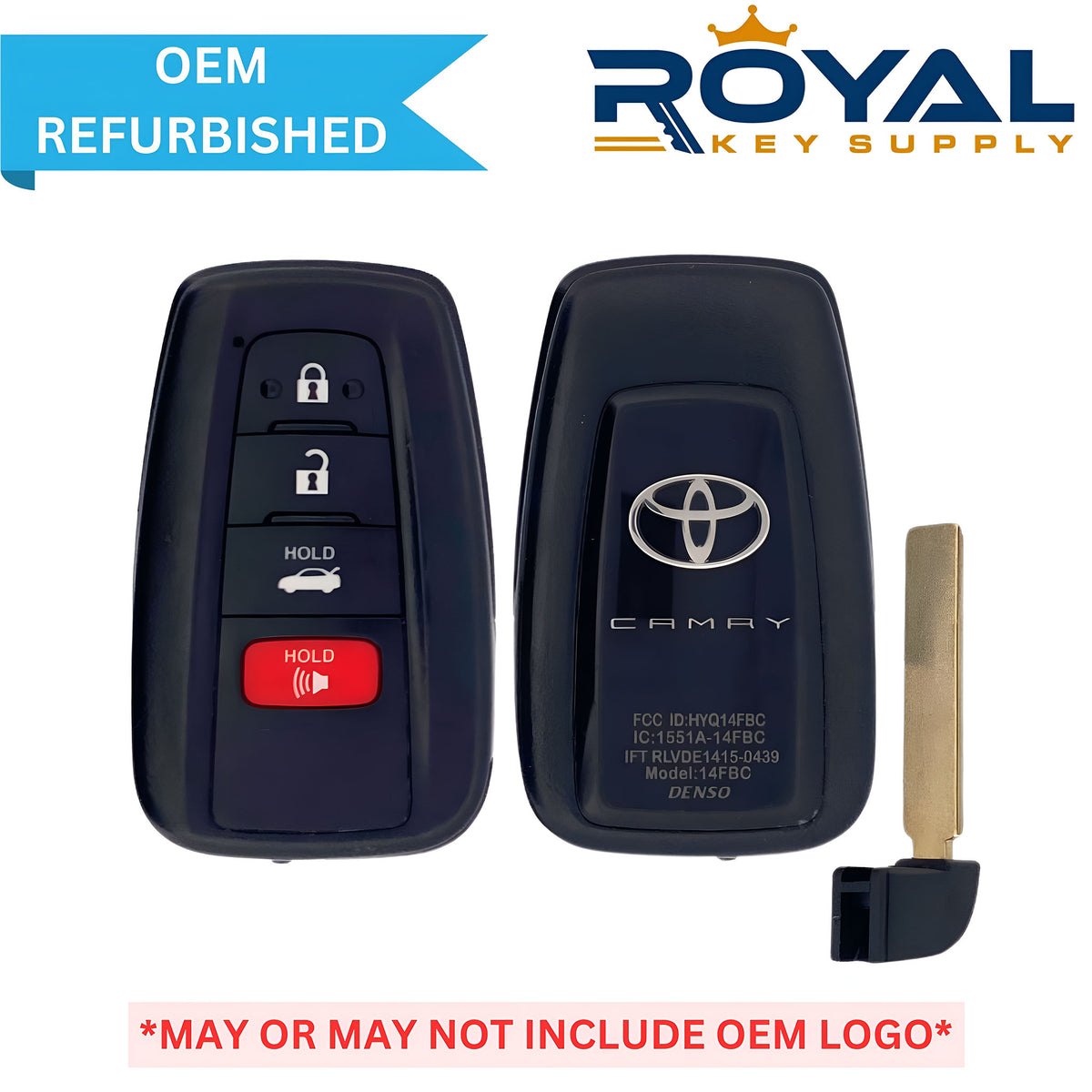 Toyota Refurbished 2018-2024 Camry Smart Key 4B Trunk FCCID: HYQ14FBC-0351 PN# 89904-06220, 89904-06240, 89904-06200 - Royal Key Supply