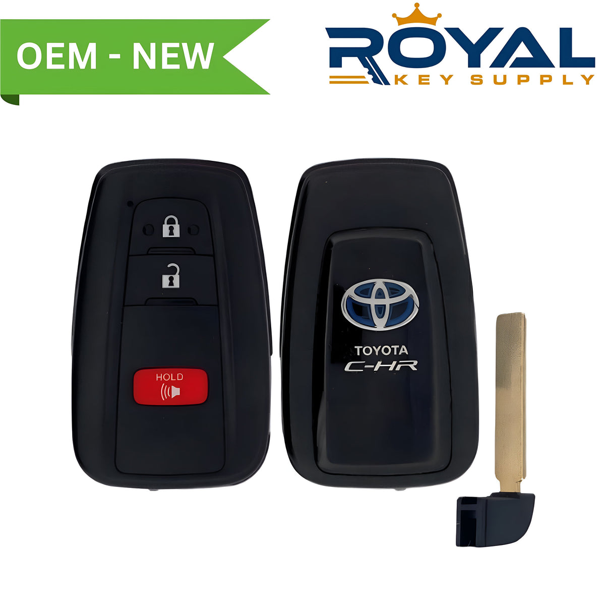 Toyota New OEM 2018-2021 C-HR Smart Key 3B FCCID: MOZBR1ET PN# 89904-F4020 - Royal Key Supply