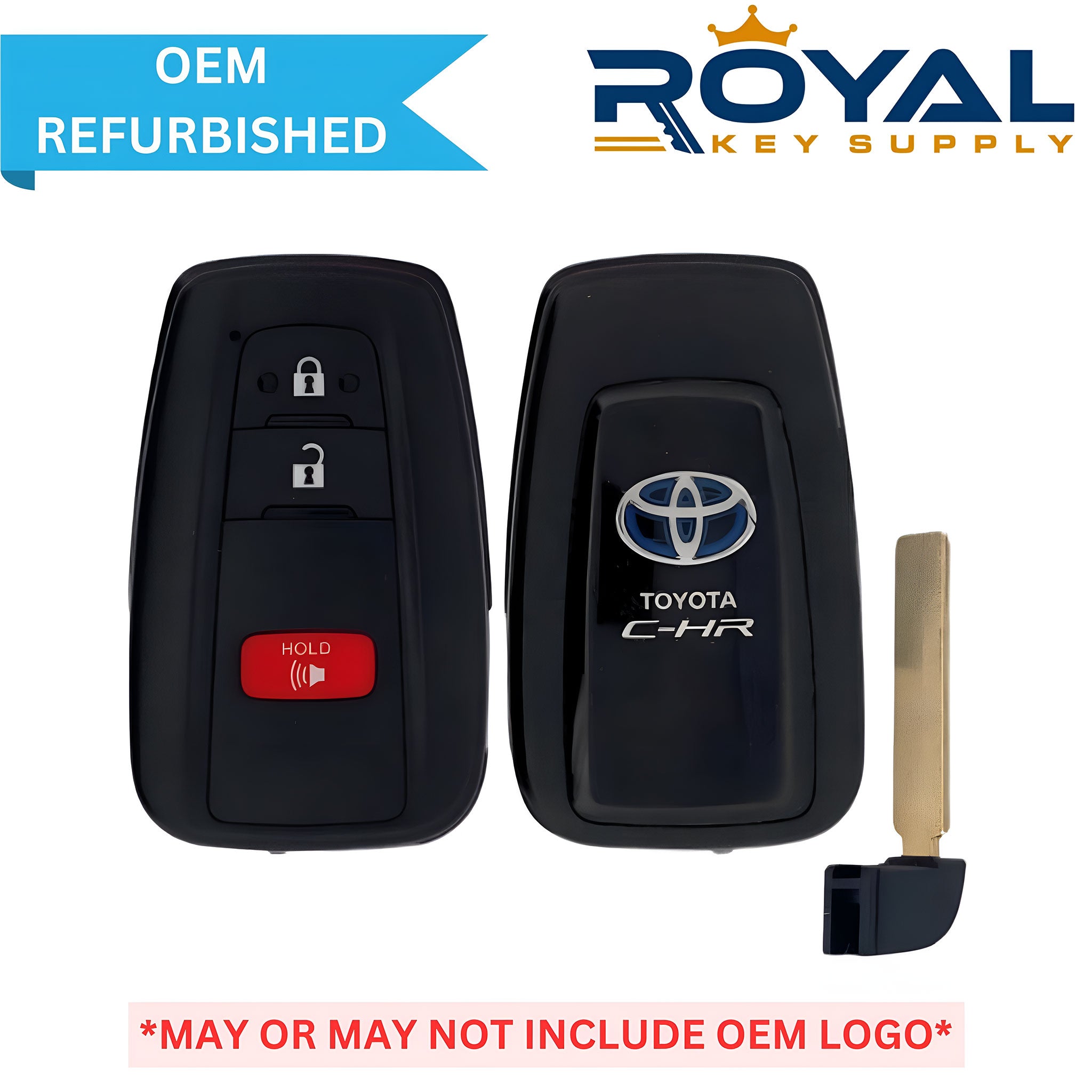 Toyota Refurbished 2018-2021 C-HR Smart Key 3B FCCID: MOZBR1ET PN# 89904-F4020 - Royal Key Supply