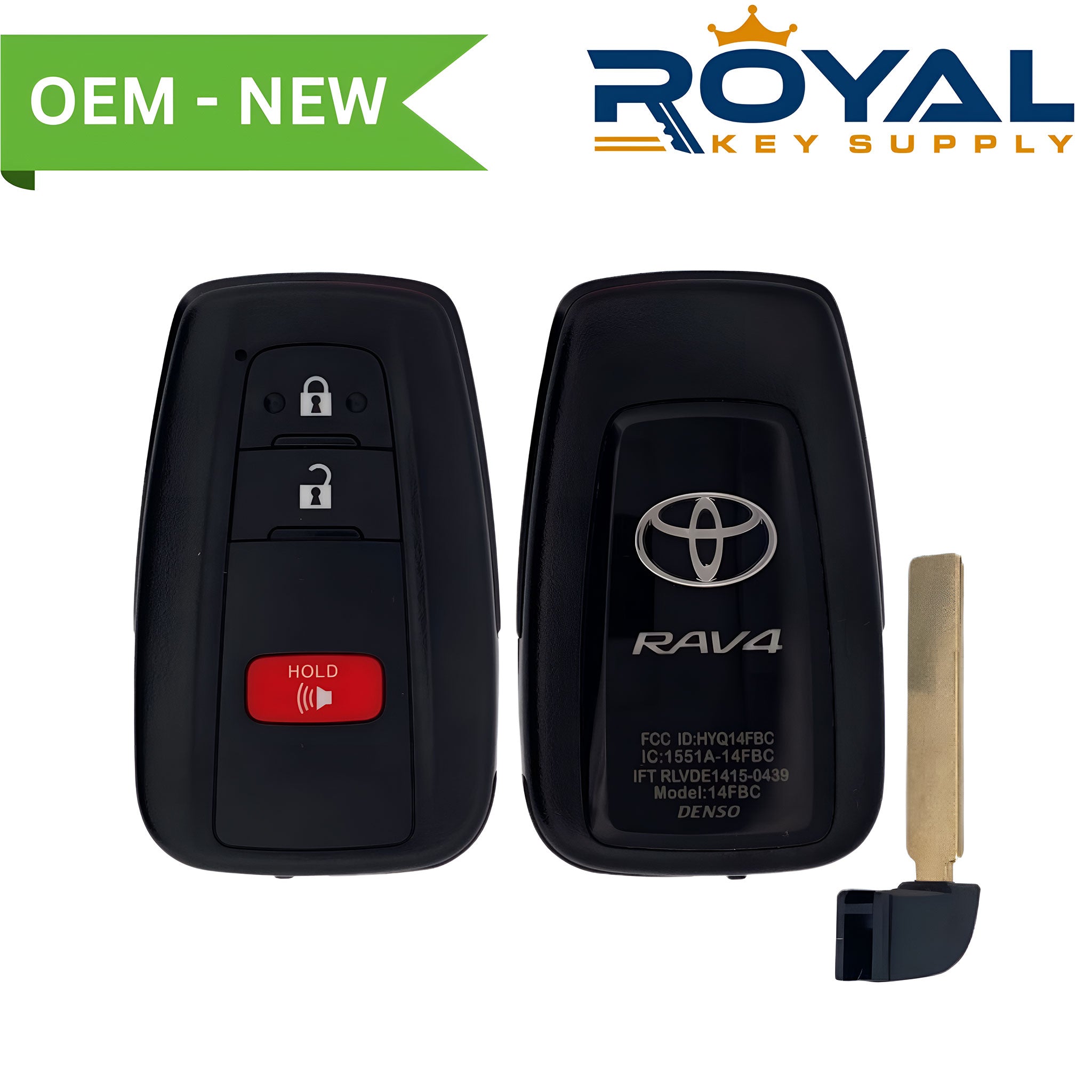 Toyota New OEM 2019-2021 RAV4 Smart Key 3B FCCID: HYQ14FBC-0351 PN# 8990H-0R010 - Royal Key Supply