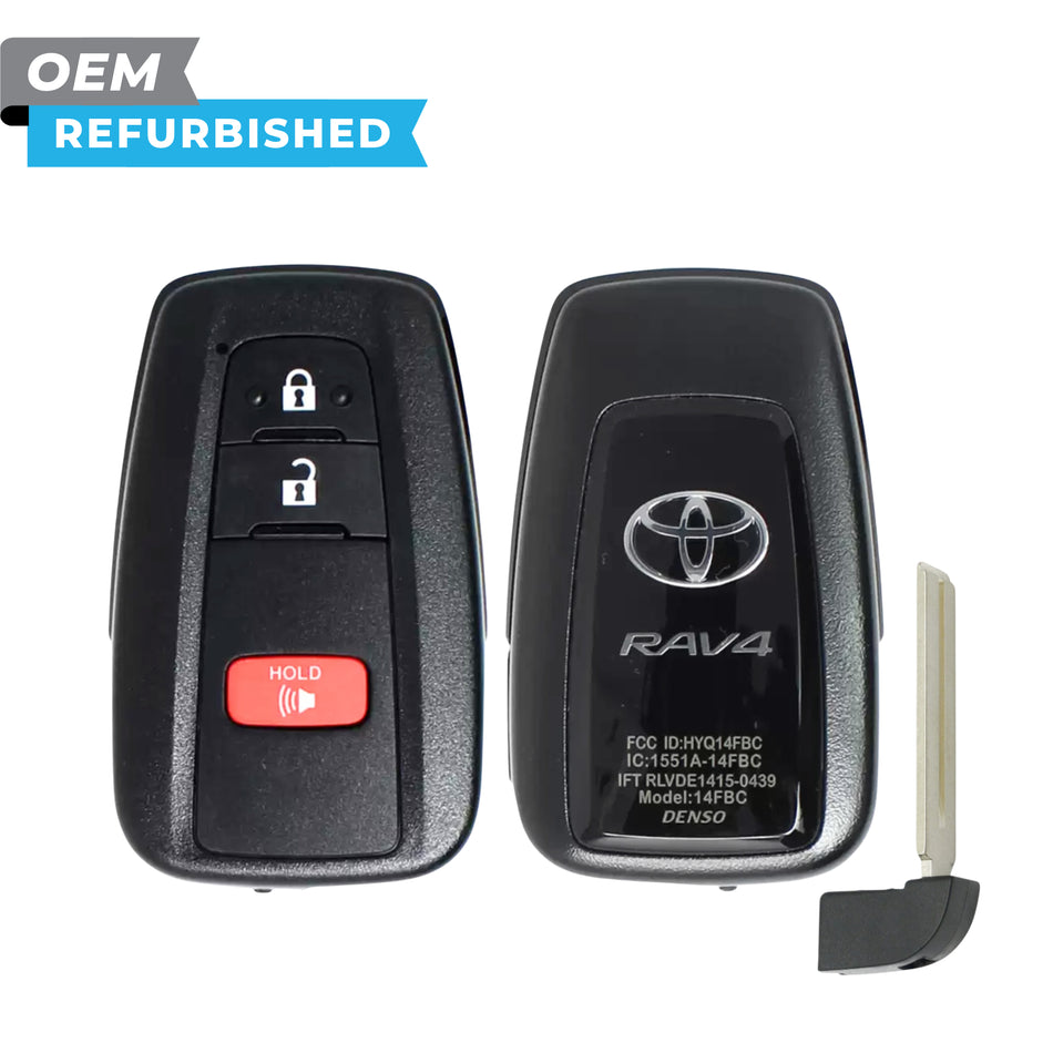 Toyota Refurbished OEM 2019-2022 RAV4 Smart Key 3B FCCID: HYQ14FBC-0351 PN# 8990H-0R010