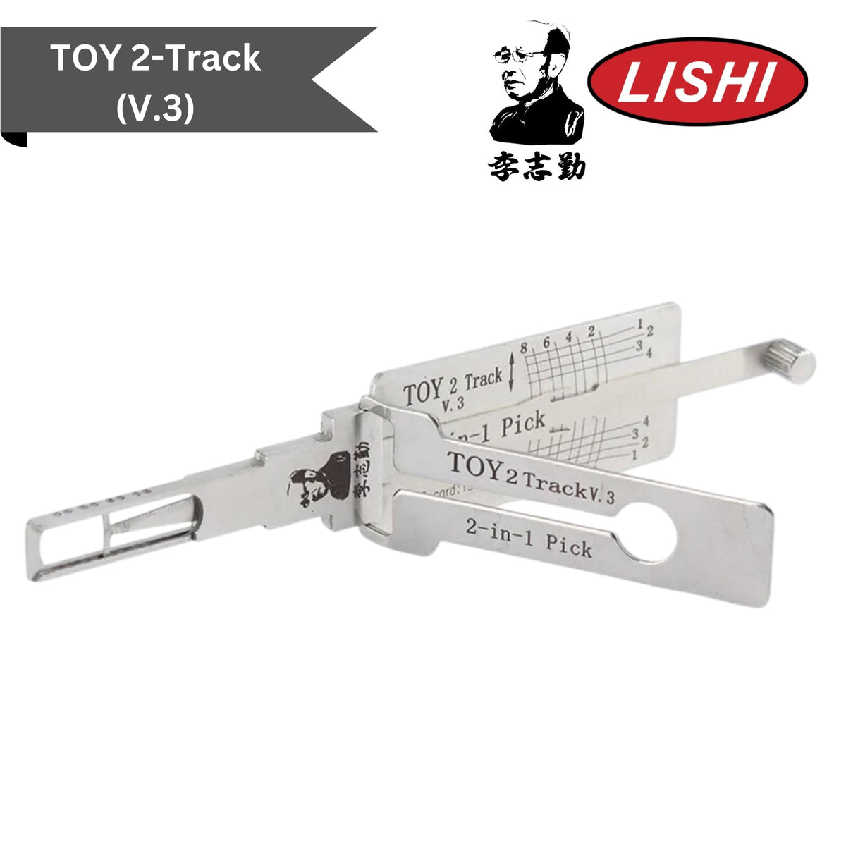 Original Lishi - Toyota TOY2T (V.3) - 2-in-1 Pick/Decoder - AG - Royal Key Supply