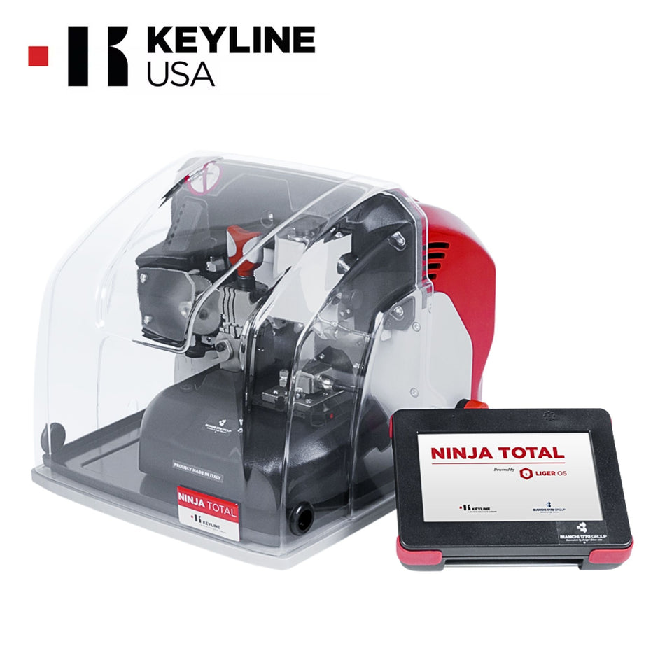 Keyline - NINJA TOTAL - Automatic Electronic Code Key Cutting Machine – For Edge Cut, Laser Cut, and Dimple Keys.