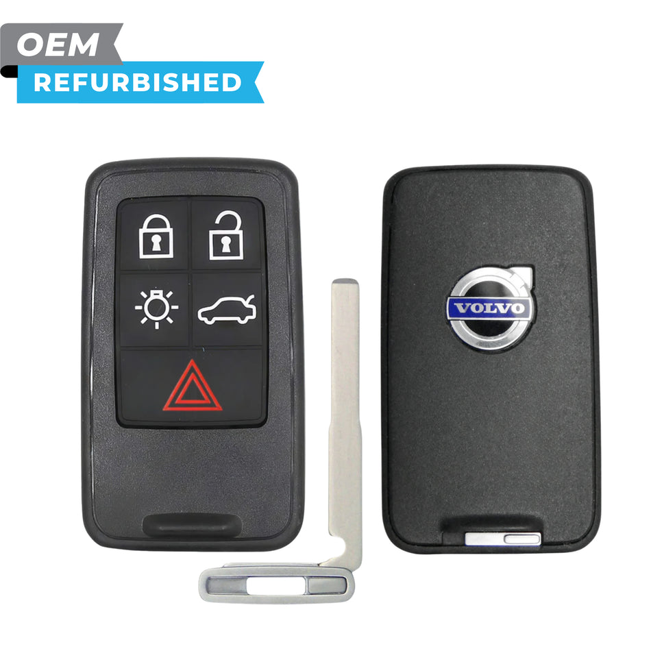 Volvo reacondicionado 2007-2017 S60, S80 Smart Key 5B Maletero/luces (434 MHz) Keyless Go FCCID: KR55WK49264 PN# 30659607