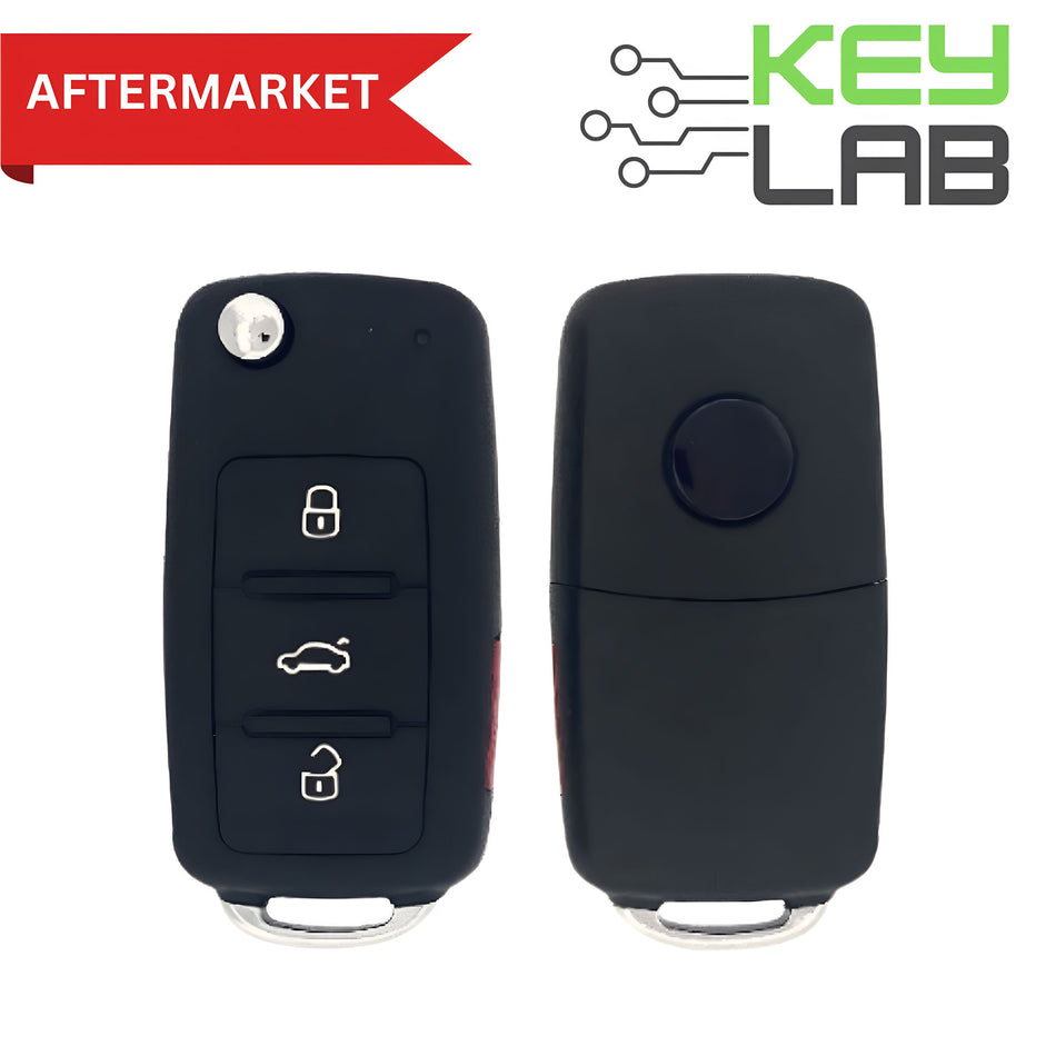 Volkswagen Aftermarket 2011-2016 Beetle/GTI  Remote Flip Key 4B FCCID: NBG010180T PN# 5K0837202AE - Royal Key Supply