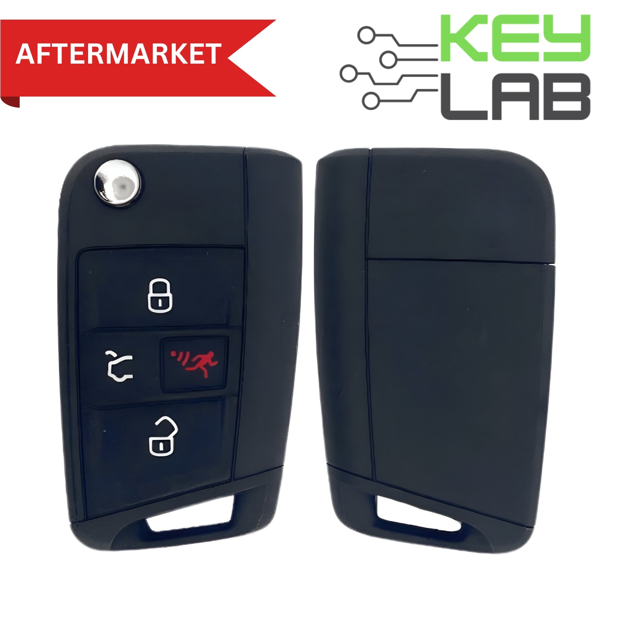 Volkswagen Aftermarket 2015-2019 Golf, Remote Flip Key 4B Trunk FCCID: NBGFS12P01 (Comfort Access) PN# 5G0 959 752 BE - Royal Key Supply