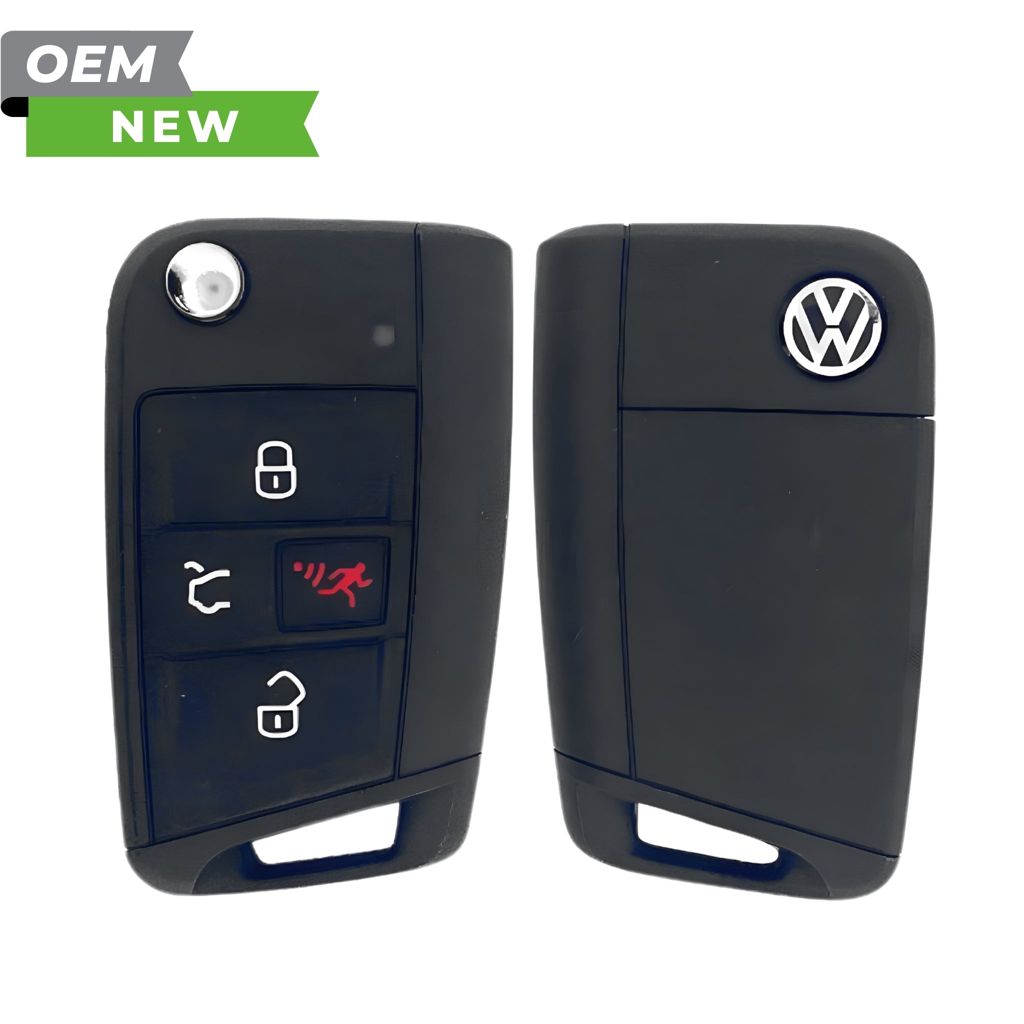 Used OEM VW Flip Key Fob For Jetta & Passat (2011-2016) – Includes Uncut Blade & Battery
