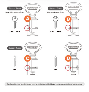 Xhorse - Condor (XC-009) Portable Key Duplicating Machine with Battery