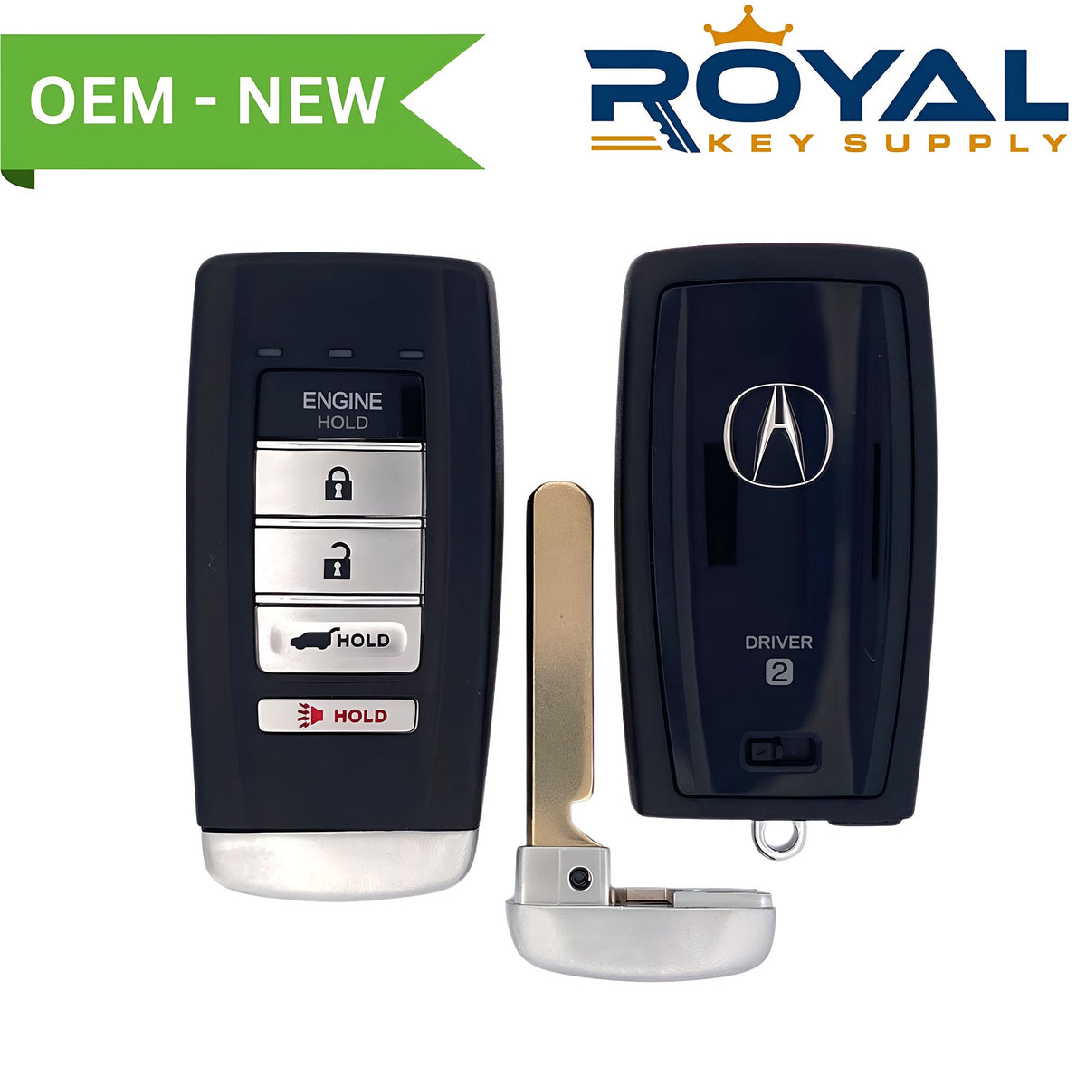 Acura New OEM 2016 - 2020 RDX, MDX Smart Key (Memory 2) 5B Remote Start/Hatch FCCID: KR580399900 PN# 72147 - TX4 - A71, 72147 - TZ6 - A81 - Royal Key Supply