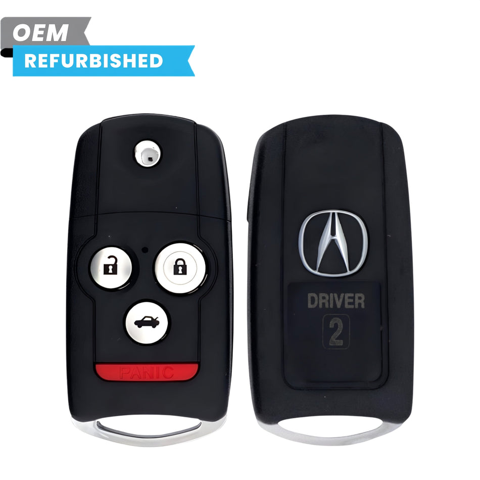 Acura Refurbished 2009-2014 TL Remote Flip Key (Driver 2) 4B Trunk FCCID: MLBHLIK-1T PN# 35119-TK4-306 - Royal Key Supply