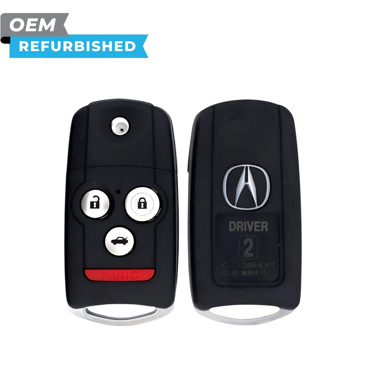 Acura Refurbished 2009-2014 TSX Remote Flip Key 4B Trunk (Driver 2) FCCID: MLBHLIK-1T PN 35113-TL0-A10 - Royal Key Supply
