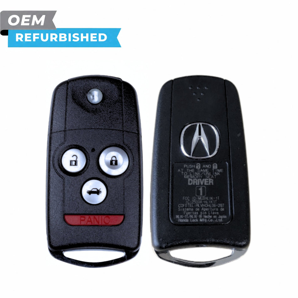 Acura Refurbished 2010-2014 TSX, ZDX Remote Flip Key (Driver 1) 4B Trunk FCCID: MLBHLIK-1T PN# 35113-TL4-A00 - Royal Key Supply