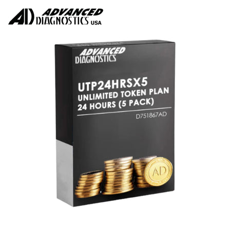 Advanced Diagnostics – 24 - Hour Unlimited Token Plan (5 - Pack) for Smart Pro – UTP24HRSX5 - Royal Key Supply