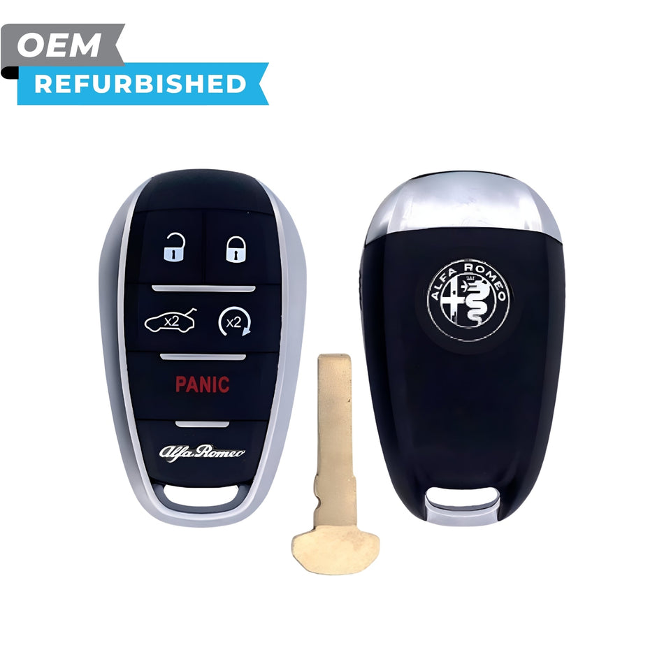 Alfa Romeo Refurbished 2017-2024 Giulia Stelvo Smart Key 5B Remote Start FCCID: KR5ALFA434 PN 6EP44LXHAA, 6WN70LXHAA - Royal Key Supply