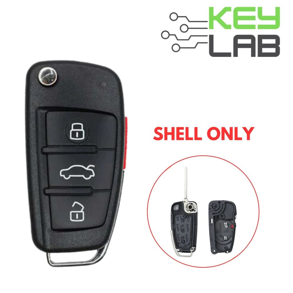 Audi 2006 - 2010 Flip Key SHELL for NBG009272T - Royal Key Supply