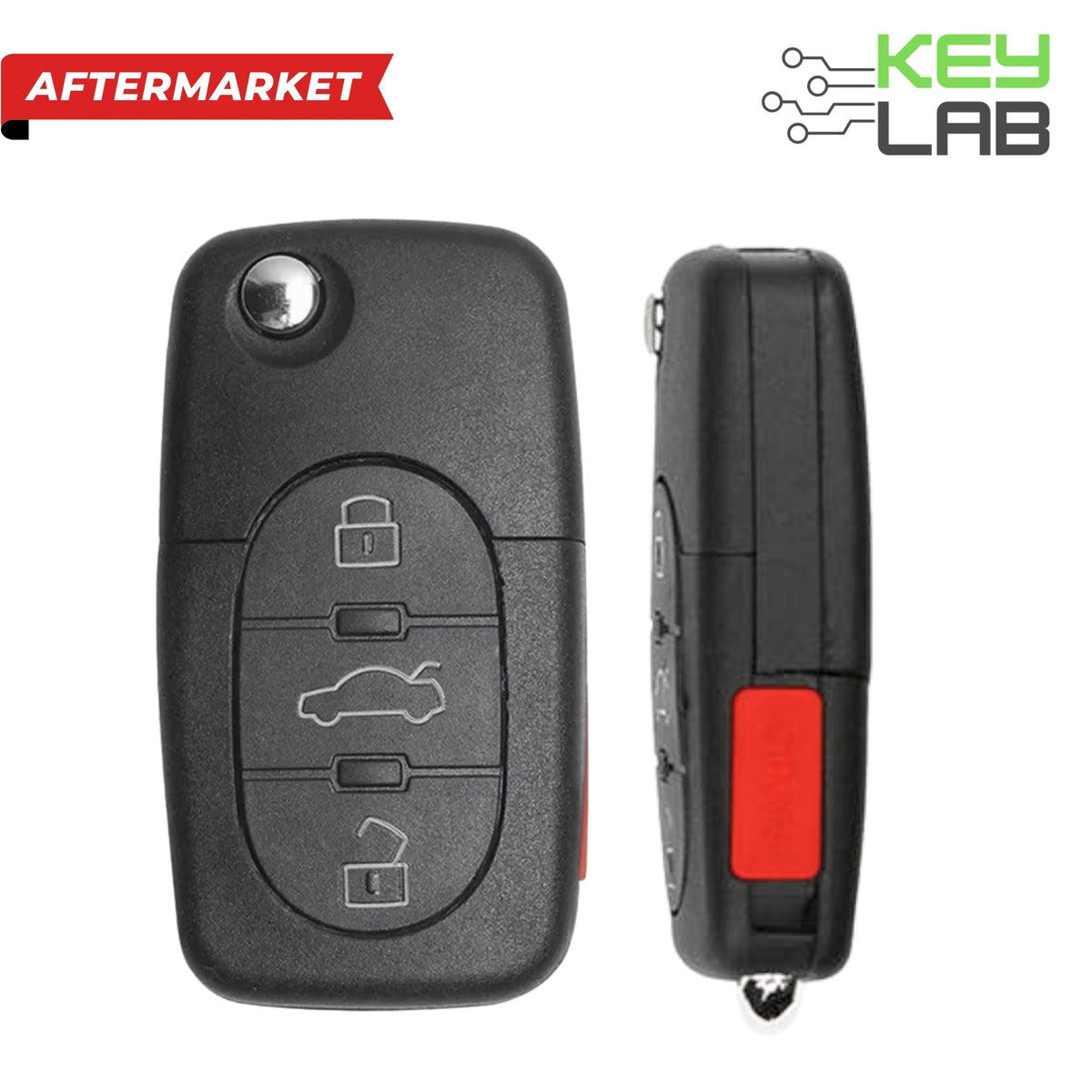Audi Aftermarket 1997 - 2005 A4, A6, A8 Remote Flip Key 4B Trunk FCCID: MYT8Z0837231 PN 4D0 - 837 - 231E - Royal Key Supply