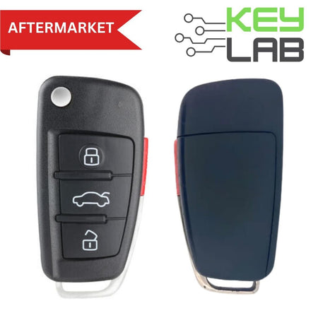 Audi Aftermarket 2006 - 2010 A3, A4, A8 Remote Flip Key 4B Trunk FCCID: NBG009272T PN# 8P0 - 837 - 220E - Royal Key Supply