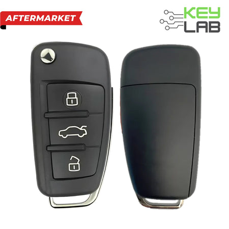 Audi Aftermarket 2006 - 2010 A3, A4, A8 Remote Flip Key 4B Trunk FCCID: NBG009272T PN 8P0 - 837 - 220E - Royal Key Supply