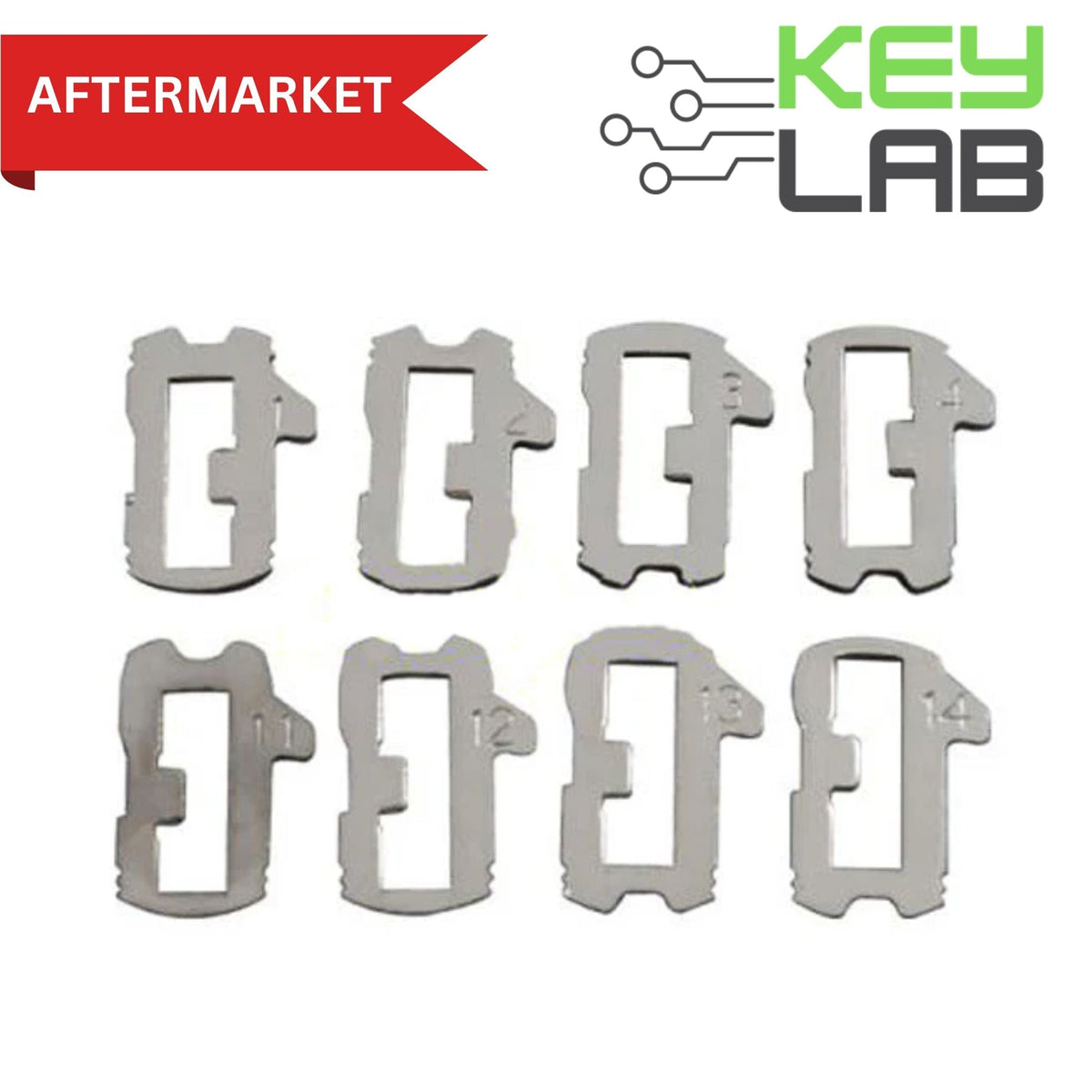 Audi - Lock Wafer Set (HU66) 1/2/3/4/11/12/13/14 (20 of each size) - Royal Key Supply