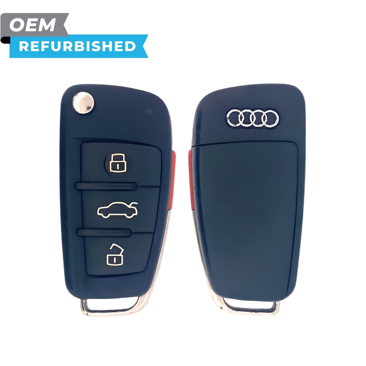 Audi Refurbished 2008-2015 A3, A4, A5, A6, Q3, Q5 Remote Flip Key 4B Trunk FCCID: IYZ 3314 PN 4F0837220AG - Royal Key Supply