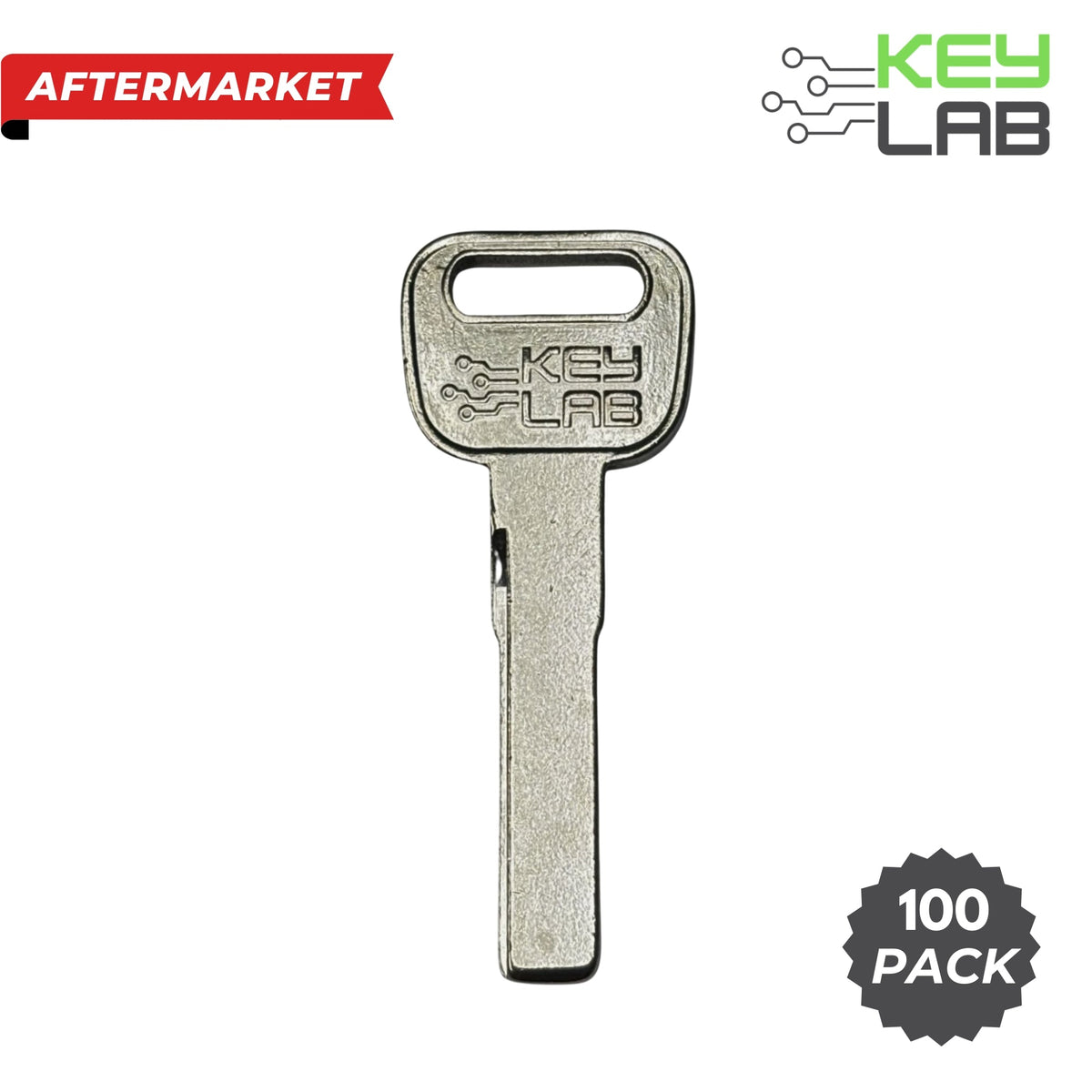 Audi/Volkswagen Aftermarket 1996-2014 A5/A5/A6, Passat, Jetta Metal Test Key HU66 (Pack of 100) - Royal Key Supply