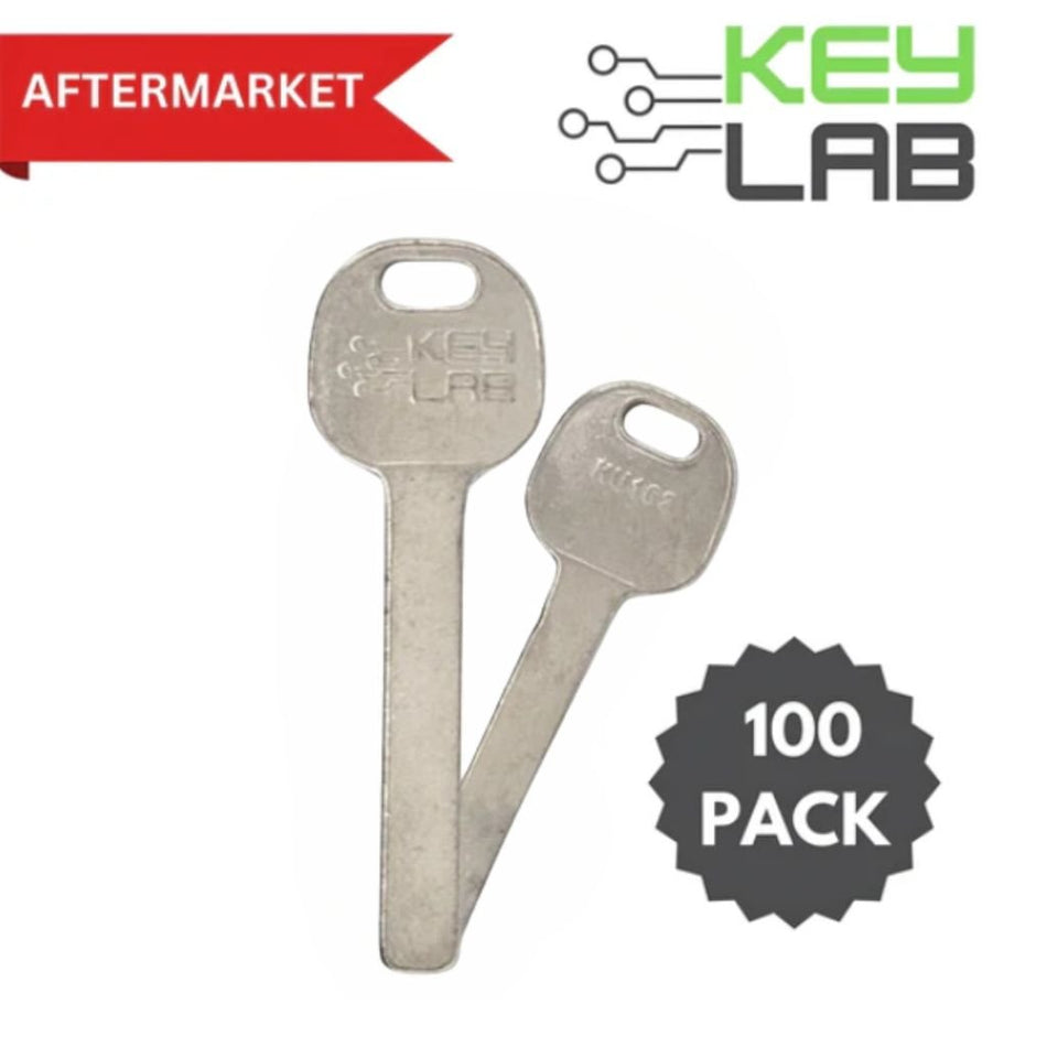 Audi/Volkswagen Aftermarket 2015 - 2021 Jetta Metal Test Key HU162 - T (Pack of 100) - Royal Key Supply