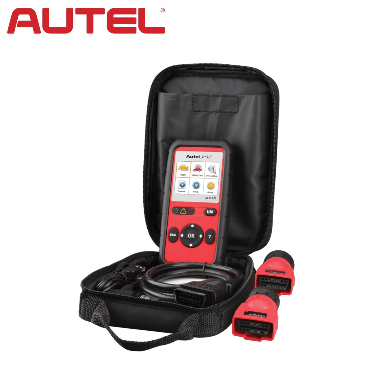 Autel - AutoLink AL529HD Heavy - Duty OBD2/EOBD Code Scanner and Emissions Analyzer - Royal Key Supply