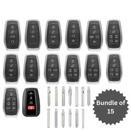 Autel Universal Key Starter Kit - Bundle of 14 Universal Smart Keys + 13 Universal Blades - Royal Key Supply