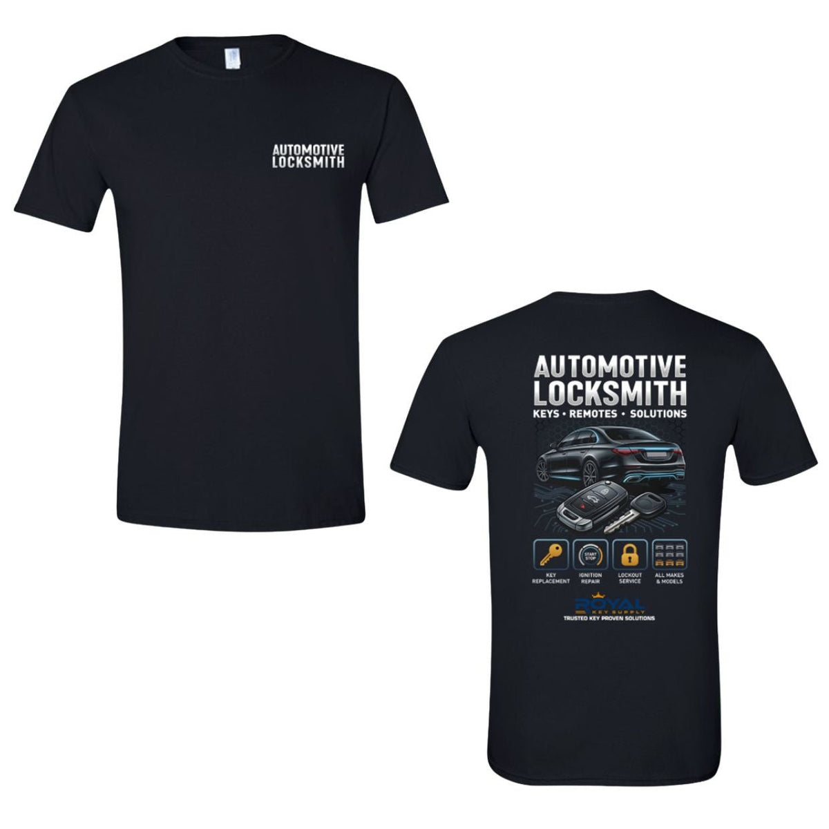 Auto Locksmith Graphic T-Shirt - Royal Key Supply