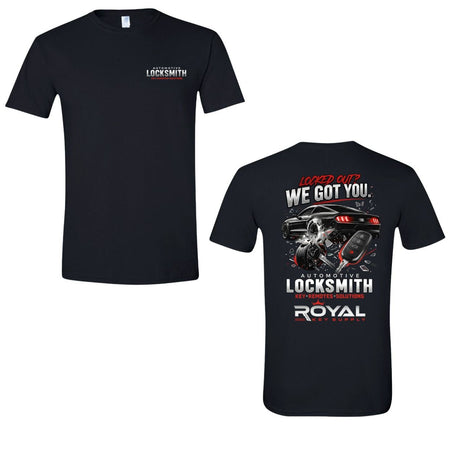 Auto Locksmith Graphic T-Shirt (Red) - Royal Key Supply