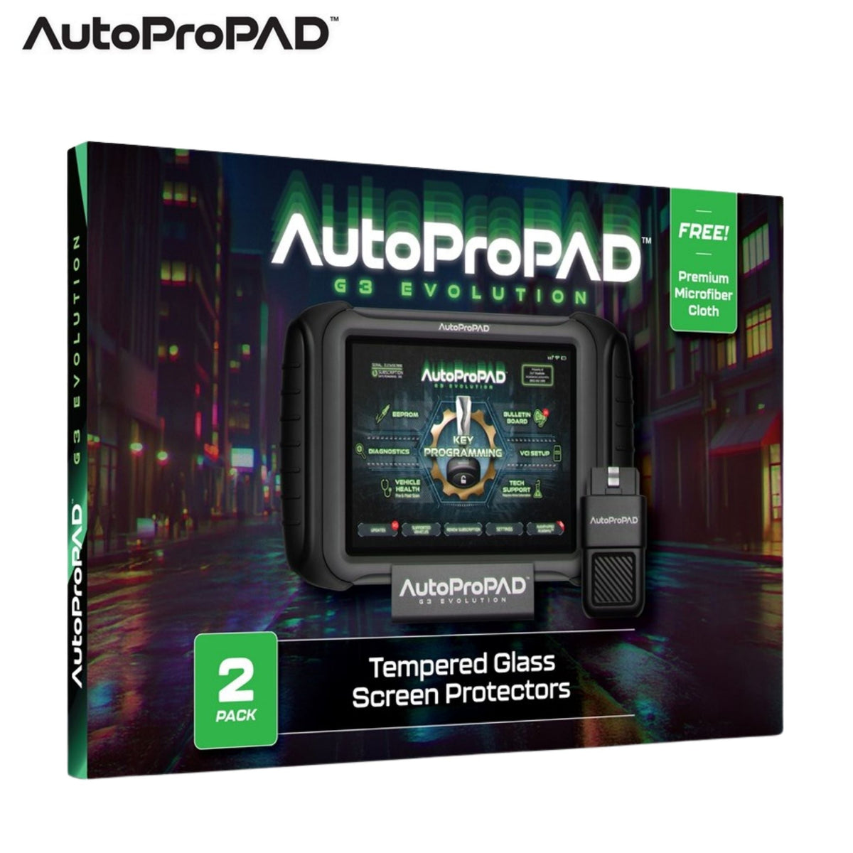 AutoProPad - 8in" Screen Protector For AutoProPAD G3 Evoloution (2 Pack) - Royal Key Supply