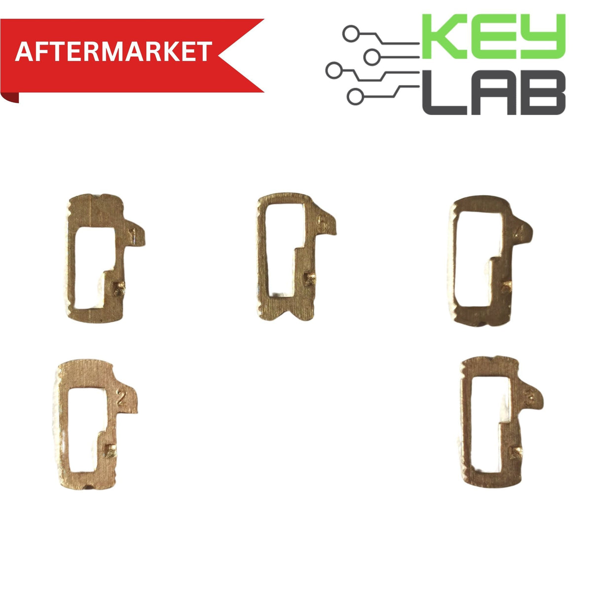 Benz - Lock Wafer Set (HU64) 1/2/3/4/5 (20 of each size) - Royal Key Supply