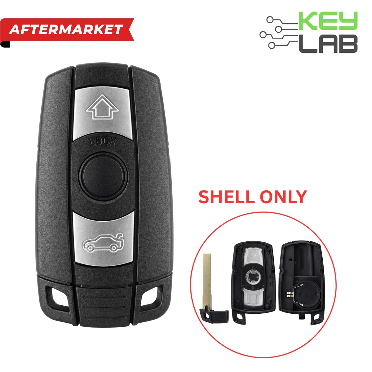 BMW 2006 - 2013 Smart Key SHELL for BMW 1,3,5 Series - Royal Key Supply