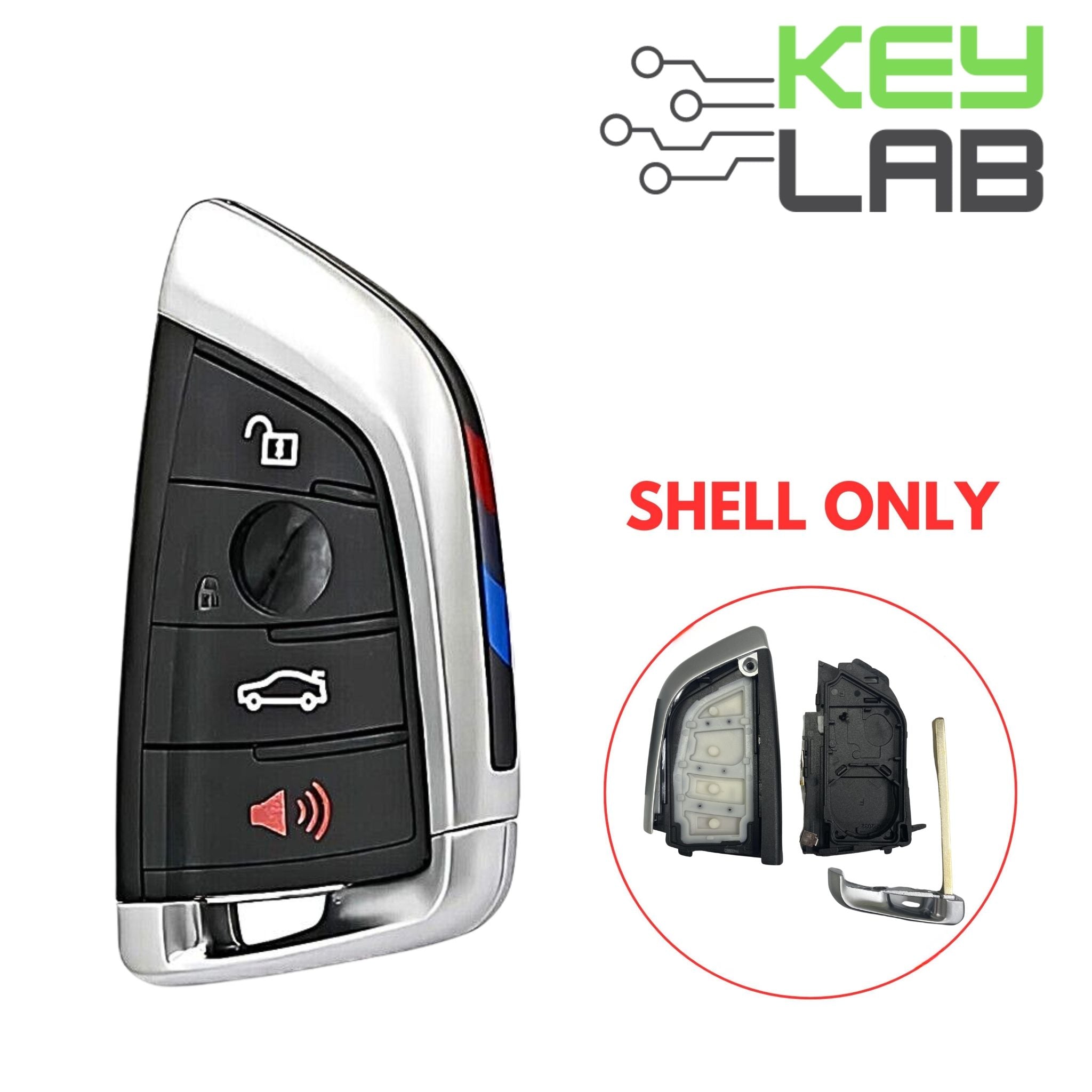 BMW 2014 - 2019 Smart Key SHELL for NBGIDGNG1 - Royal Key Supply