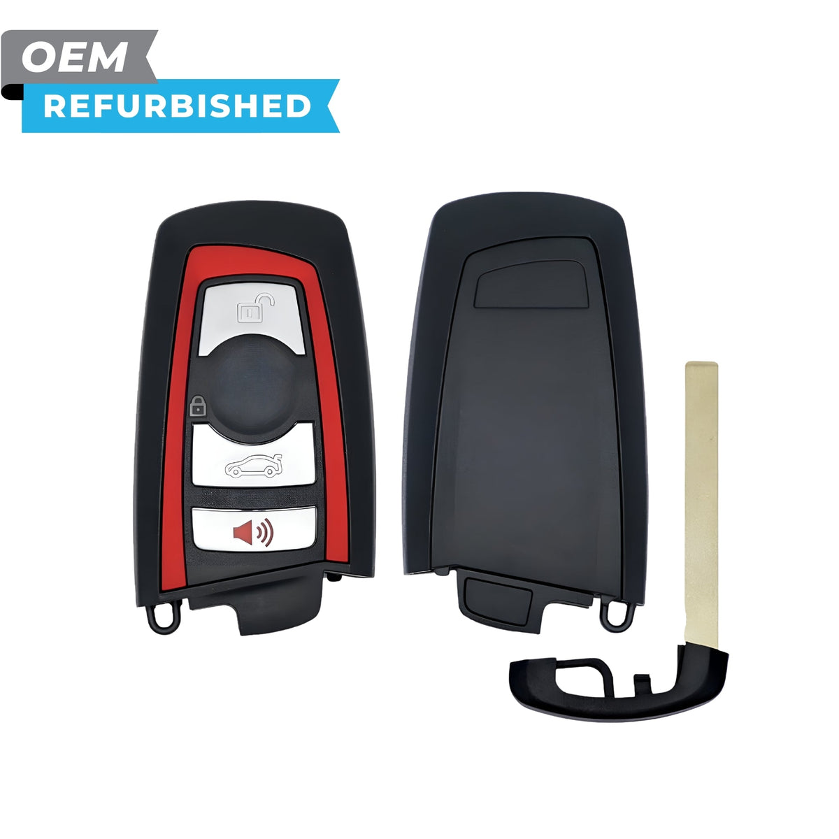 BMW Refurbished 2009-2014 F-Series Smart Key Red (CAS4) 4B Trunk FCCID: YGOHUF5767 PN 9226932-02, 9226936-02, 9312533-03 - Royal Key Supply
