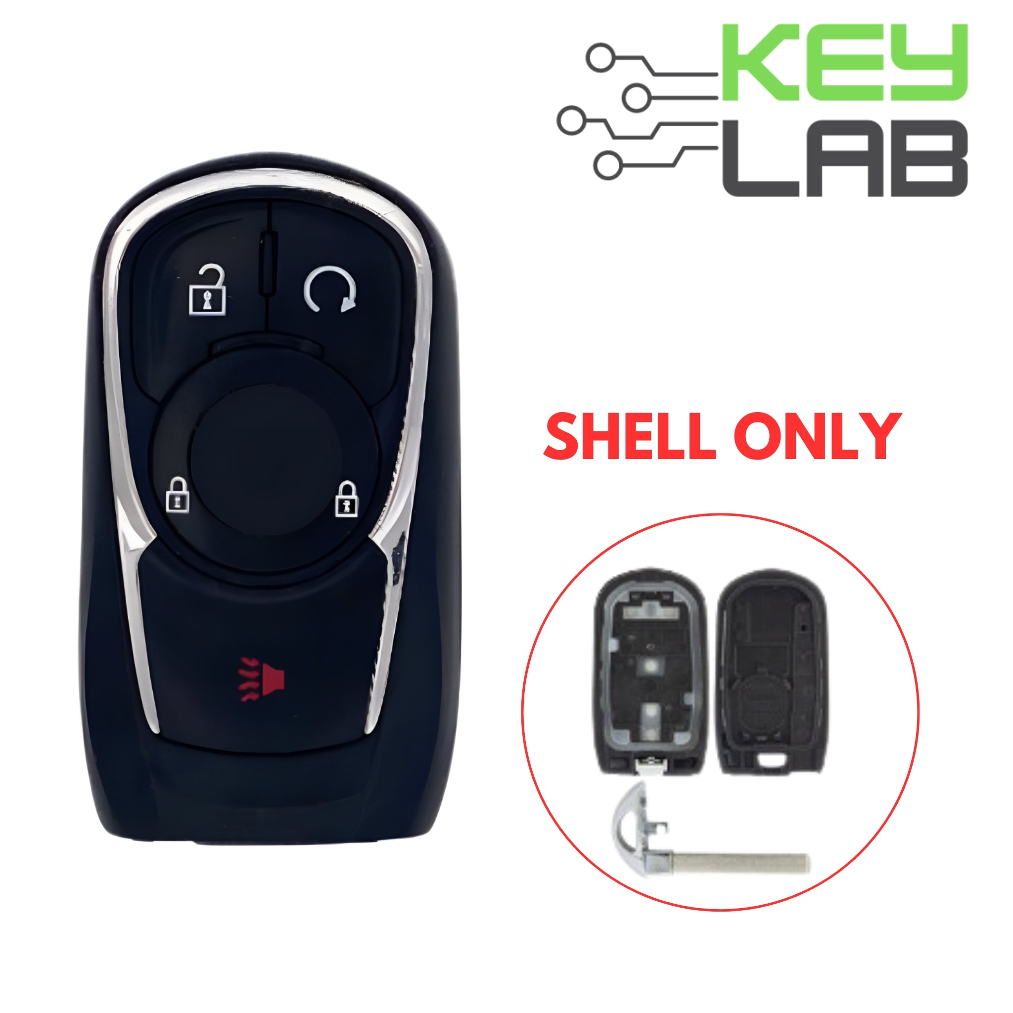 Buick 2017-2018 Smart Key 4B SHELL for HYQ4AA – Royal Key Supply